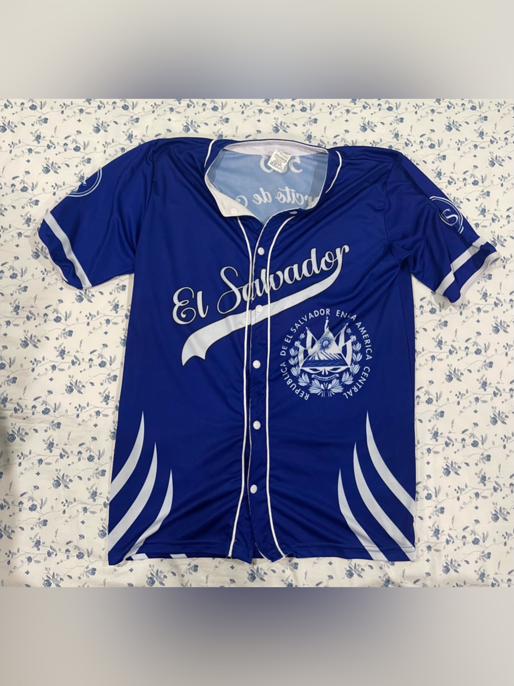El Salvador Men’s Blue Baseball Jersey